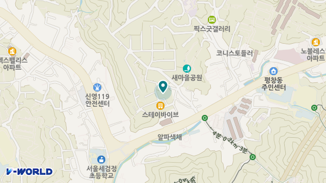 세검정실버홈 위치 지도