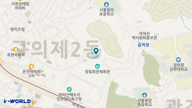 워커힐실버타운 위치 지도