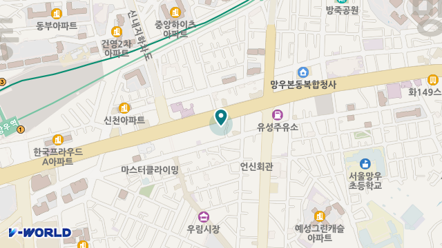 동우너싱홈 위치 지도