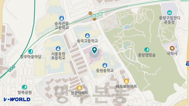 서울시립중랑노인전문요양원 위치 지도