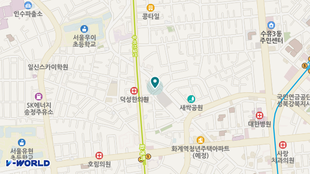 강북노인전문요양원 위치 지도