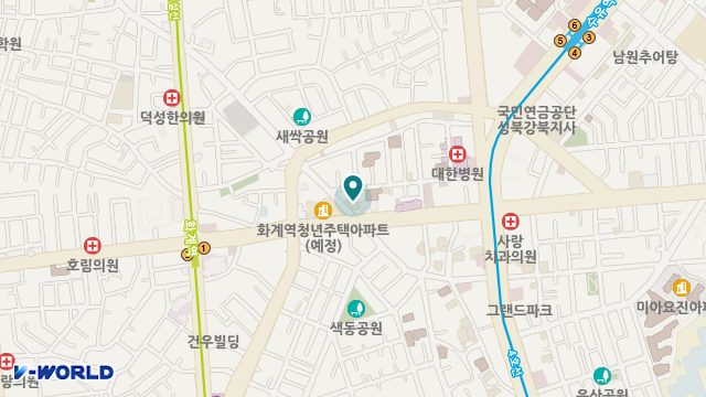푸른요양원1호점 위치 지도