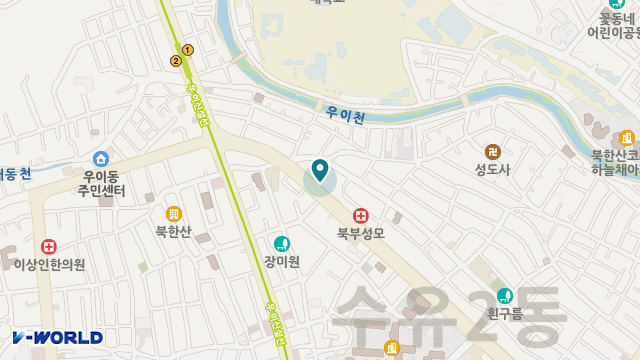 거목실버홈 위치 지도
