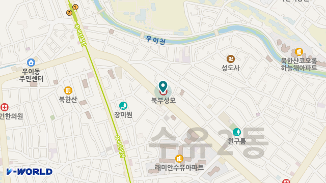 북부성모요양원 위치 지도