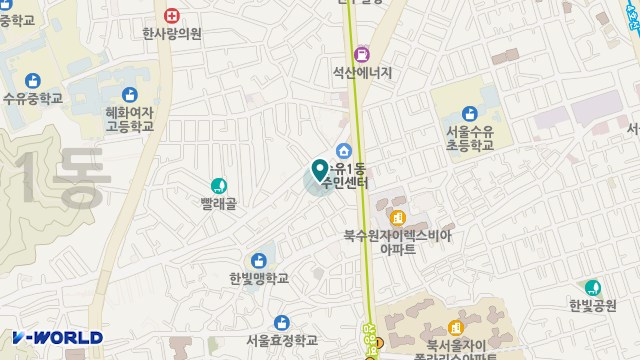 강북유진요양원 위치 지도