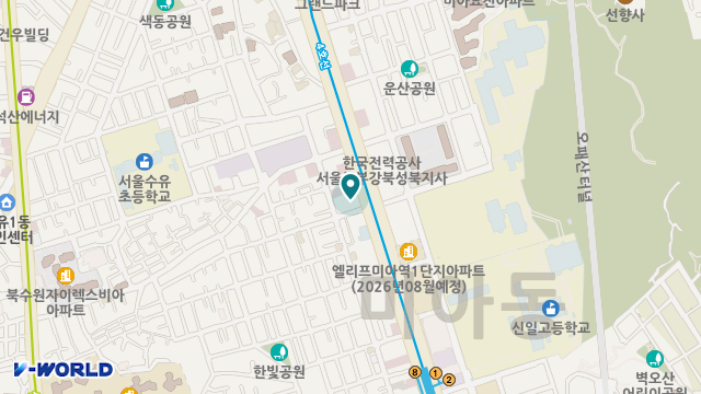 강북중앙요양원 위치 지도