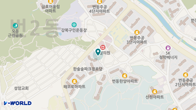 번동자연재활요양원 위치 지도