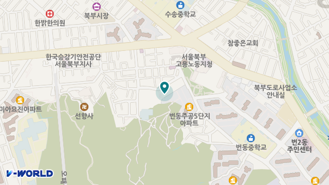민영재활요양원 위치 지도