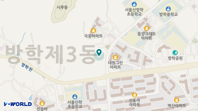 도봉실버센터 위치 지도