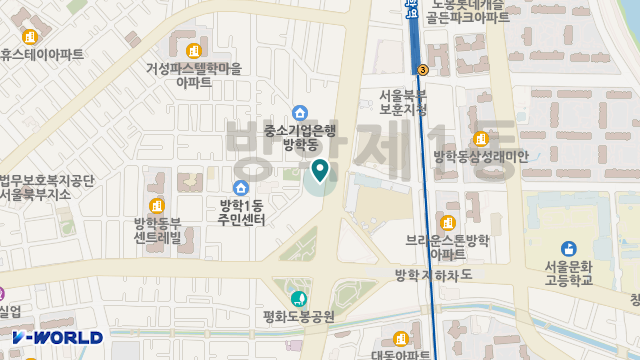강북실버요양원 위치 지도
