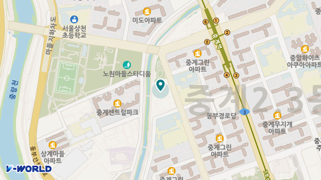 시립중계노인전문요양원 위치 지도