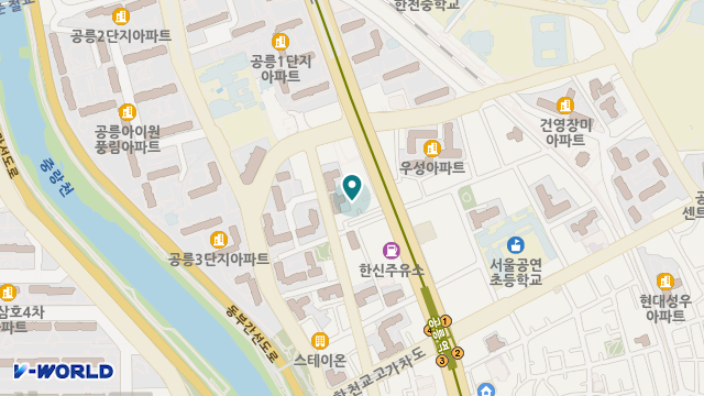 노원실버센터 위치 지도