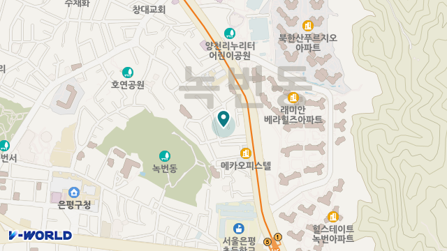녹번실버 위치 지도
