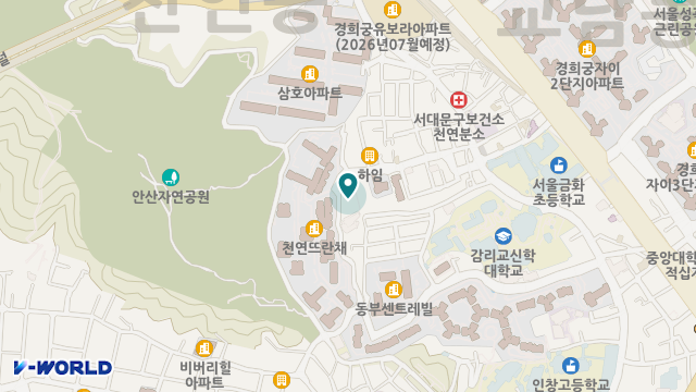 서대문노인복지관요양센터 위치 지도