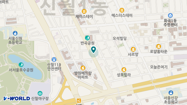서울시니어타운 위치 지도