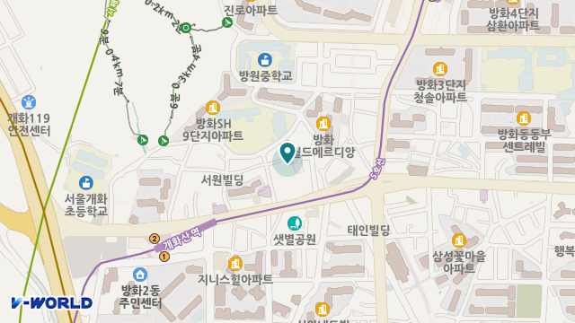 봄날강서요양원 위치 지도