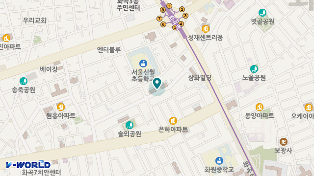 밝은햇살요양원 위치 지도