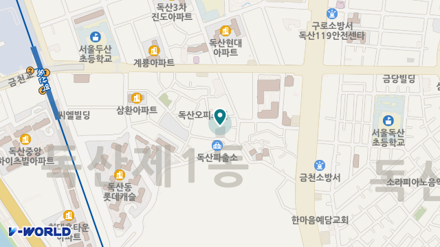 남부실버요양센터 다솔관 위치 지도