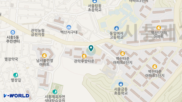 금천구립사랑채요양원 위치 지도