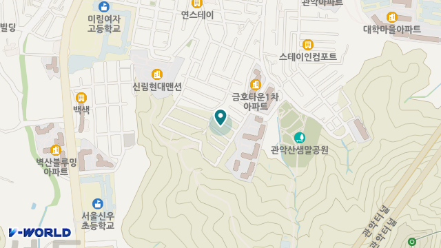 관악실버케어 위치 지도