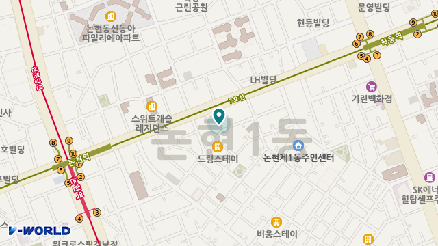강남구립 논현요양센터 위치 지도
