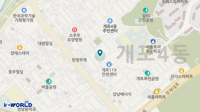 한마음요양원 위치 지도