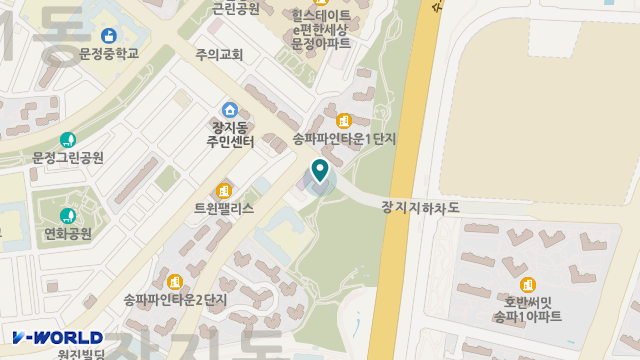 구립송파노인요양센터 위치 지도