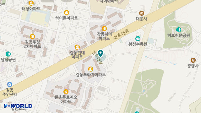 강동힐링요양원 위치 지도