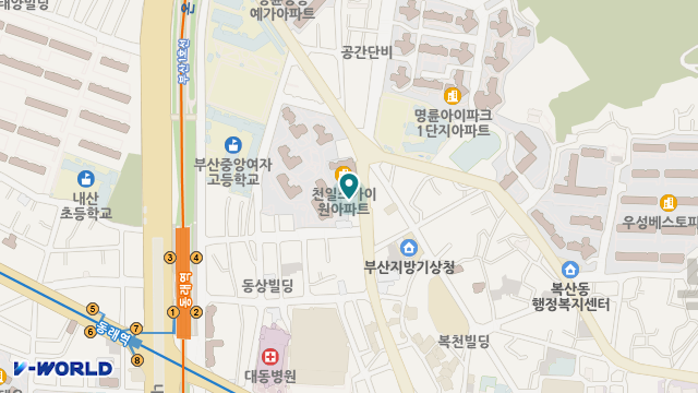 대열실버센터 위치 지도