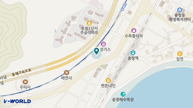 해운대실버홈 위치 지도