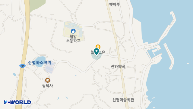 백양원 위치 지도