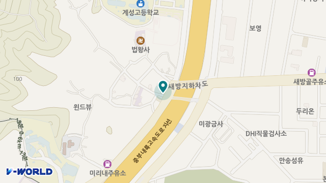 하늘마루효요양원 위치 지도