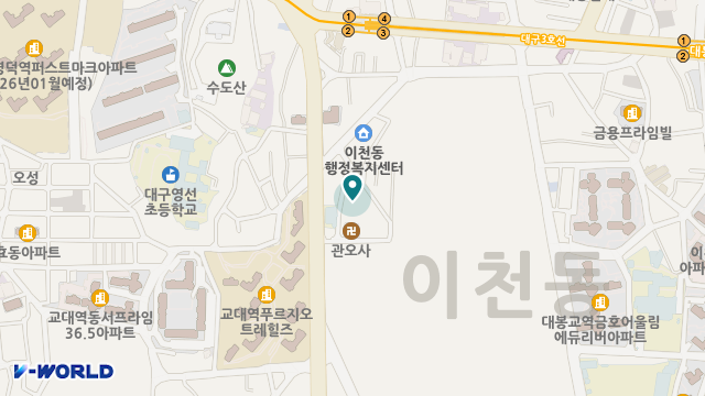 여래원 위치 지도