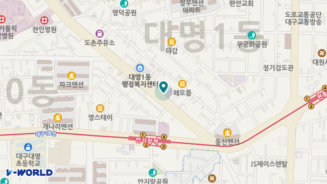 남대구4요양센터 위치 지도