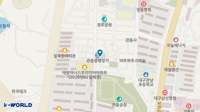 호산실버타운 위치 지도