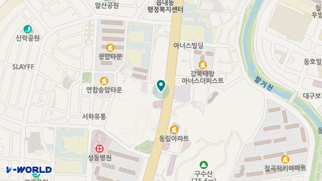 강북실버타운 위치 지도