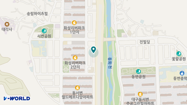 서변실버요양원 위치 지도
