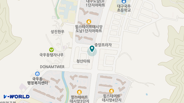 사랑모아실버타운 위치 지도