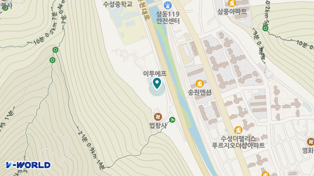 해오름요양원 위치 지도