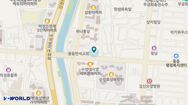 수성윤정실버타운 위치 지도