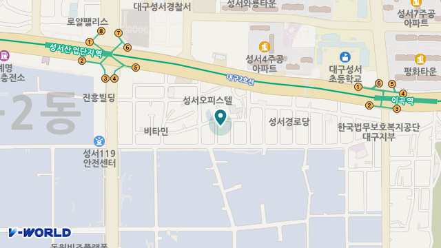 성서요양원 위치 지도