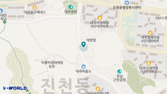 수목원실버타운 위치 지도