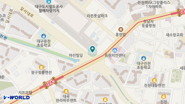 예섬실버홈 위치 지도