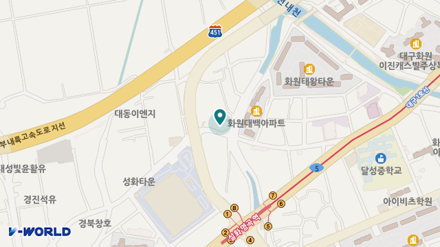 비슬원 위치 지도