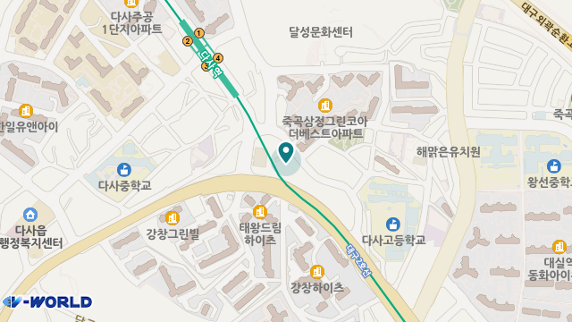 죽곡골든라이프케어 위치 지도