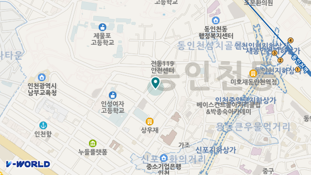 인천그린힐요양원 위치 지도