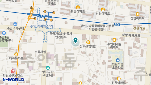 주안愛요양원 위치 지도