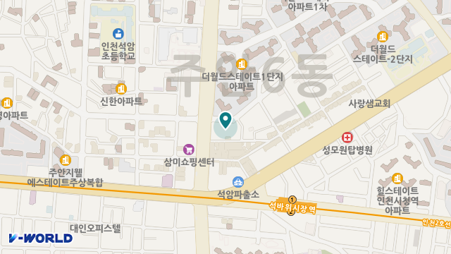 미추홀효요양원 위치 지도