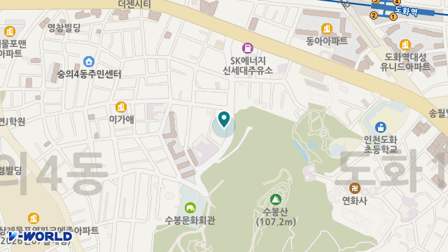 인천수봉요양원 위치 지도