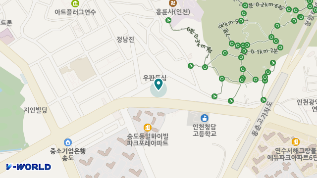 탑재활시니어타운(요양시설) 송도점 위치 지도